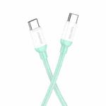 Borofone BX68 100W USB-C / Type-C to Type-C Charging Data Cable, Length:1m(Green)