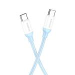 Borofone BX68 100W USB-C / Type-C to Type-C Charging Data Cable, Length:2m(Blue)