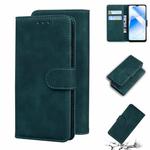 For OPPO A55 5G/A54 4G/Realme V11 5G Skin Feel Pure Color Flip Leather Phone Case(Green)
