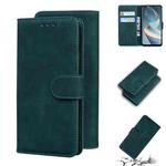 For OPPO A92S/Reno4 Z 5G Skin Feel Pure Color Flip Leather Phone Case(Green)