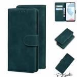 For OPPO Realme C21 Skin Feel Pure Color Flip Leather Phone Case(Green)