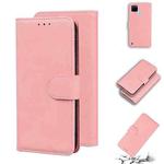 For OPPO Realme C21Y Skin Feel Pure Color Flip Leather Phone Case(Pink)