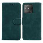 For OPPO Realme Narzo 50A Skin Feel Pure Color Flip Leather Phone Case(Green)