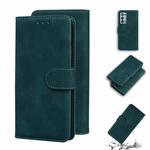 For OPPO Reno6 Pro+ Skin Feel Pure Color Flip Leather Phone Case(Green)