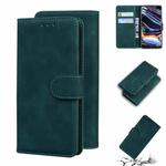 For OPPO Realme 7 Pro Skin Feel Pure Color Flip Leather Phone Case(Green)