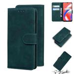 For OPPO Realme C12/Realme Narzo 20 Skin Feel Pure Color Flip Leather Phone Case(Green)