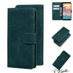 For UMIDIGI A3s Skin Feel Pure Color Flip Leather Phone Case(Green)