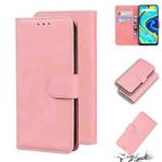 For UMIDIGI A7 Pro Skin Feel Pure Color Flip Leather Phone Case(Pink)