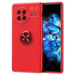 For vivo X Note Metal Ring Holder 360 Degree Rotating TPU Phone Case(Red)