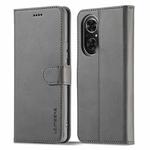 For Honor 50 SE LC.IMEEKE Calf Texture Leather Phone Case(Grey)