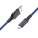 Borofone BX67 1m 2.4A USB to Micro USB Charging Sync Data Cable(Blue)