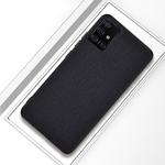 For Galaxy A51 Shockproof Cloth Protective Case(Black)