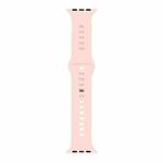Liquid Silicone Watch Band For Apple Watch Series 8&7 41mm / SE 2&6&SE&5&4 40mm / 3&2&1 38mm(Light Pink)