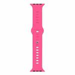 Liquid Silicone Watch Band For Apple Watch Series 8&7 41mm / SE 2&6&SE&5&4 40mm / 3&2&1 38mm(Barbie Pink)
