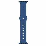 Liquid Silicone Watch Band For Apple Watch Series 8&7 41mm / SE 2&6&SE&5&4 40mm / 3&2&1 38mm(Royal Blue)
