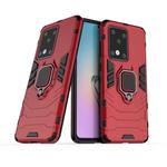 For Galaxy S20 Ultra Panther PC + TPU Shockproof Protective Case(Red)