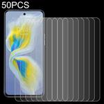 50 PCS 0.26mm 9H 2.5D Tempered Glass Film For Tecno Camon 18i