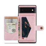 For Google Pixel 7 Pro 5G JEEHOOD Retro Magnetic Detachable Wallet Phone Case(Pink)