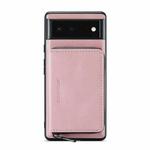 For Google Pixel 7 5G JEEHOOD Magnetic Zipper Wallet Phone Leather Case(Pink)