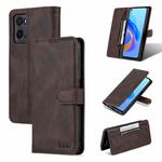 For OPPO A36 4G/A76 4G(Global) AZNS Dream II Skin Feel Horizontal Flip Leather Case(Coffee)