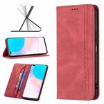 For Honor 50 Lite Magnetic RFID Blocking Anti-Theft Leather Phone Case(Red)