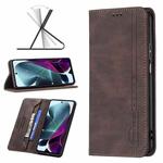 For Motorola Moto G200 5G / Edge S30 5G Magnetic RFID Blocking Anti-Theft Leather Phone Case(Brown)