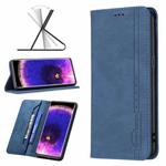 For OPPO Find X5 Magnetic RFID Blocking Anti-Theft Leather Phone Case(Blue)