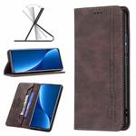 For Xiaomi 12 Pro Magnetic RFID Blocking Anti-Theft Leather Phone Case(Brown)