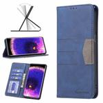 For OPPO Find X5 Magnetic Splicing Leather Phone Case(Blue)