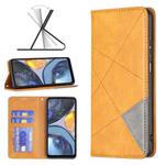 For Motorola Moto G22 Prismatic Invisible Magnetic Leather Phone Case(Yellow)