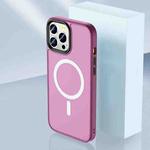 For iPhone 13 Pro Skin Feel TPU + Frosted PC MagSafe Phone Case (Plum Red)