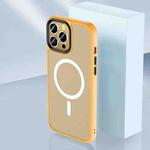 For iPhone 13 Skin Feel TPU + Frosted PC MagSafe Phone Case(Orange)
