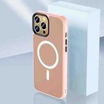 Skin Feel TPU + Frosted PC MagSafe Phone Case For iPhone 11 Pro(Pink)