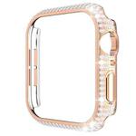 Hollowed Diamond PC Watch Case For Apple Watch Series 6&SE&5&4 44mm(Rose Gold)