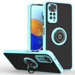 For Xiaomi Redmi Note 11 Global Q Shadow 1 Series TPU + PC Phone Case with Ring Holder(Blue)