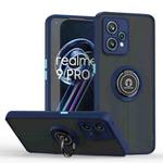 For OPPO Realme 9 Pro Q Shadow 1 Series TPU + PC Phone Case with Ring Holder(Royal Blue)