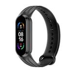 For Xiaomi Mi Band 6 / 5 Willow Texture Silicone Watch Band(Black)