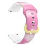 For Samsung Galaxy Watch Active Printing Butterfly Buckle Silicone Watch Band(Spring)