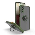 For Samsung Galaxy A13 5G Q Shadow I Ring Kickstand PC and TPU Hybrid Phone Case(Green)