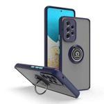 For Samsung Galaxy A53 5G Q Shadow I Ring Kickstand PC and TPU Hybrid Phone Case(Royal Blue)