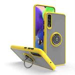 For Samsung Galaxy A70 / A70s Q Shadow I Ring Kickstand PC and TPU Hybrid Phone Case(Yellow)