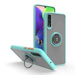 For Samsung Galaxy A70 / A70s Q Shadow I Ring Kickstand PC and TPU Hybrid Phone Case(Sky Blue)