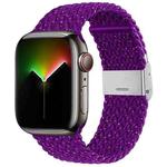 Nylon Braid Watch Band For Apple Watch Series 9&8&7 41mm / SE 3&SE 2&6&SE&5&4 40mm / 3&2&1 38mm(Starlight Purple)