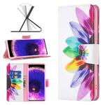 For OPPO Find X5 Colored Drawing Pattern Leather Phone Case(Sun Flower)