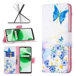 For OPPO Realme C35 Colored Drawing Pattern Leather Phone Case(Butterfly Love)