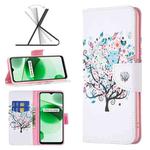 For OPPO Realme C35 Colored Drawing Pattern Leather Phone Case(Tree)