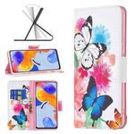 For Xiaomi Redmi Note 11 Pro International Colored Drawing Pattern Leather Phone Case(Butterflies)