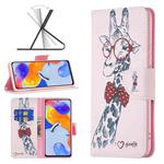 For Xiaomi Redmi Note 11 Pro International Colored Drawing Pattern Leather Phone Case(Deer)