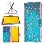 For ZTE Blade A71 Colored Drawing Pattern Leather Phone Case(Plum Blossom)