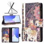 For Honor 50 / Huawei nova 9 Colored Drawing Pattern Zipper Leather Phone Case(Flower Elephants)